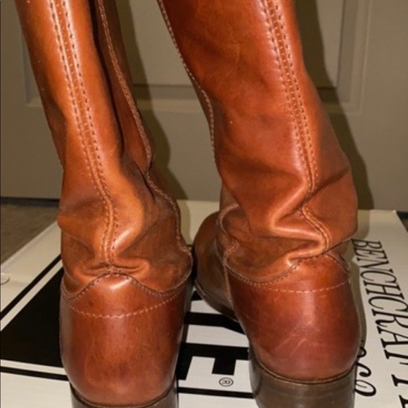 Frye Melissa button cowboy boot cognac 6.5 leather fall boot - Picture 10 of 13